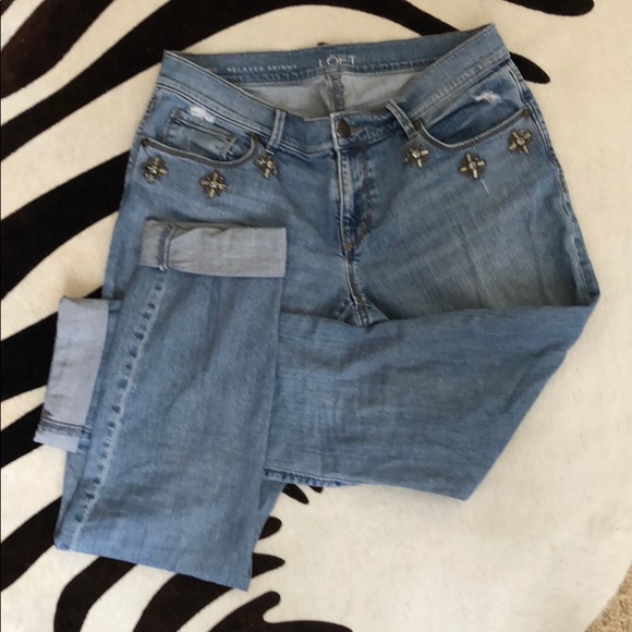 Ann Taylor Loft sparkle jeans - Picture 2 of 6